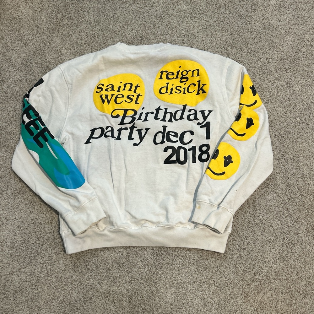 Patchwork graphic crewneck